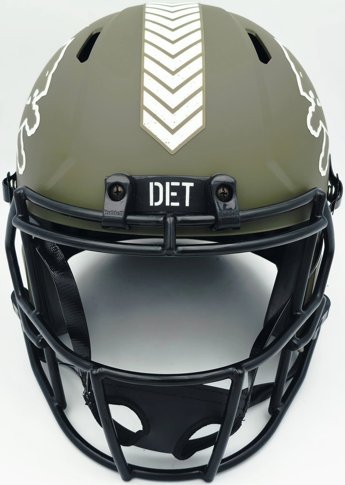 Aidan Hutchinson Autographed Detroit Lions Salute to Service Full Size Helmet | BAS #W577100