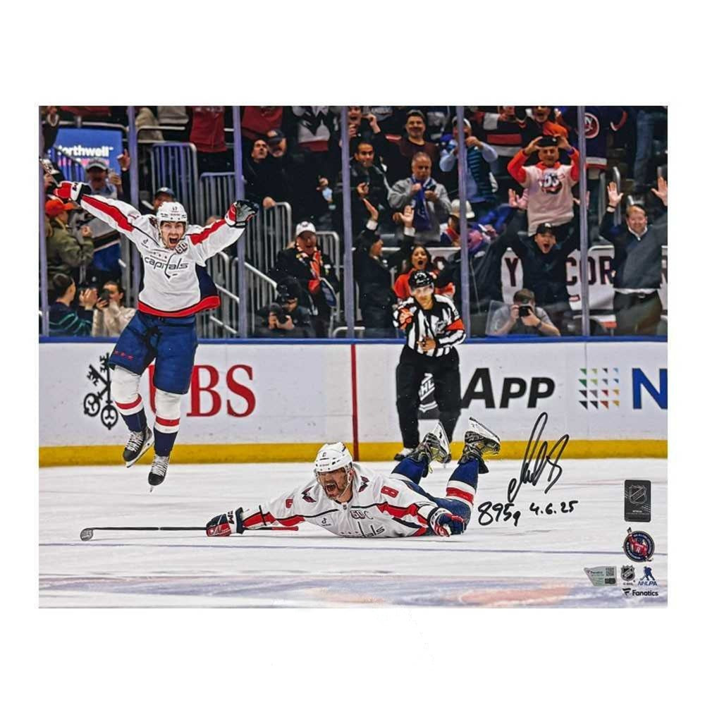 Alexander Ovechkin Autographed Capitals 16x20 Photo "895g 4.6.25" Inscription | Fanatics