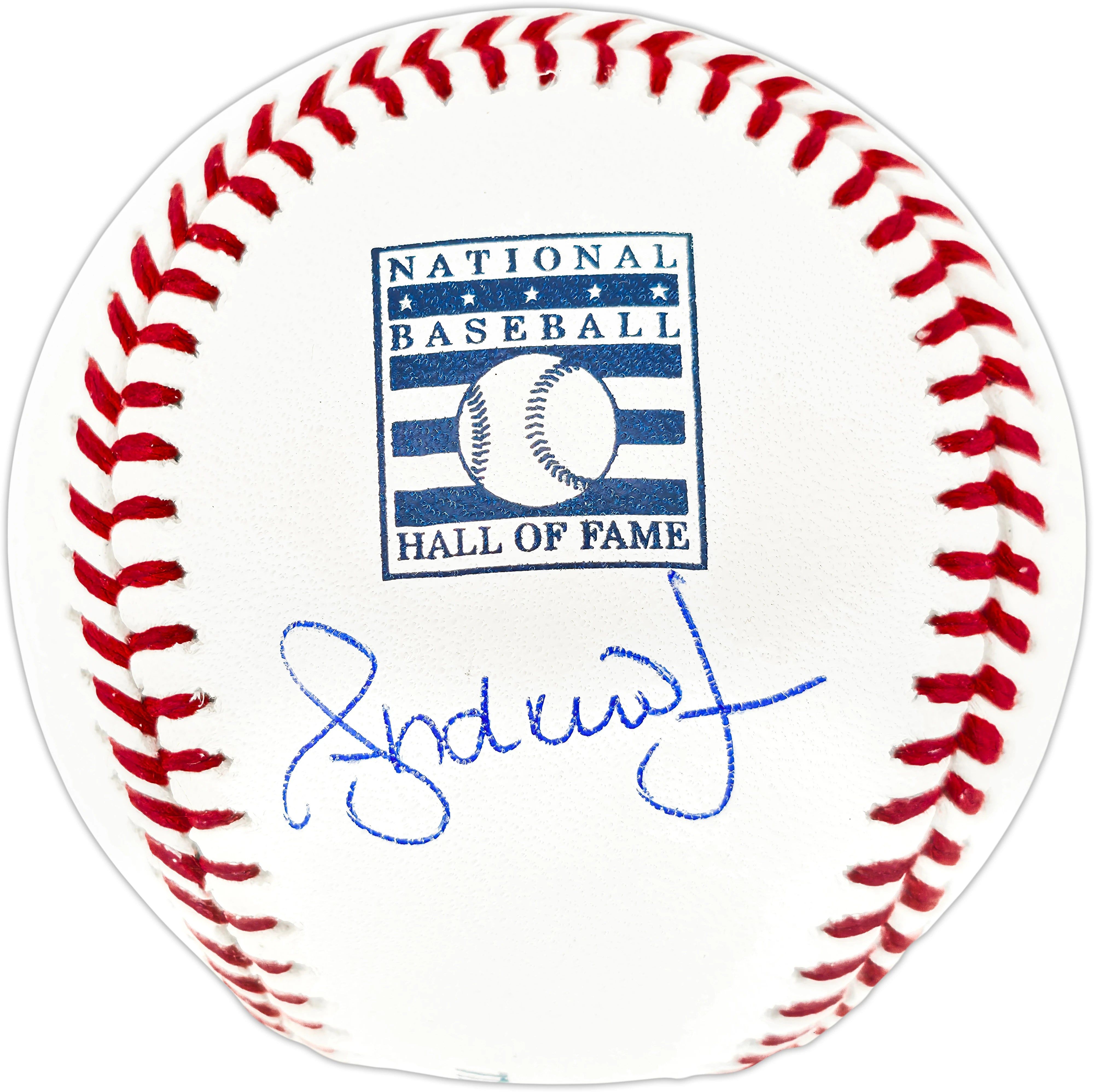 Andruw Jones Autographed Atlanta Braves Official Hall of Fame Logo Baseball | BAS Witness
