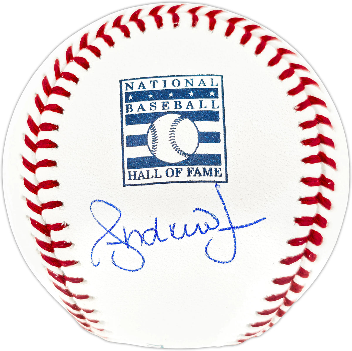 Andruw Jones Autographed Atlanta Braves Official Hall of Fame Logo Baseball | BAS Witness