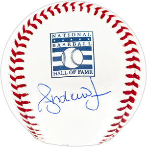 Andruw Jones Autographed Atlanta Braves Official Hall of Fame Logo Baseball | BAS Witness