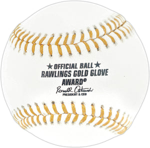 Andruw Jones Autographed Atlanta Braves Official Gold Glove Logo Baseball | BAS Witness