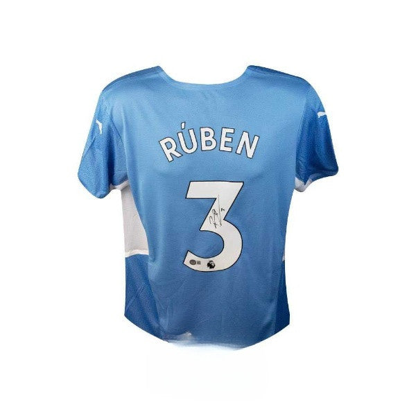 Ruben Dias Autographed Manchester City Puma Soccer Jersey - BAS COA