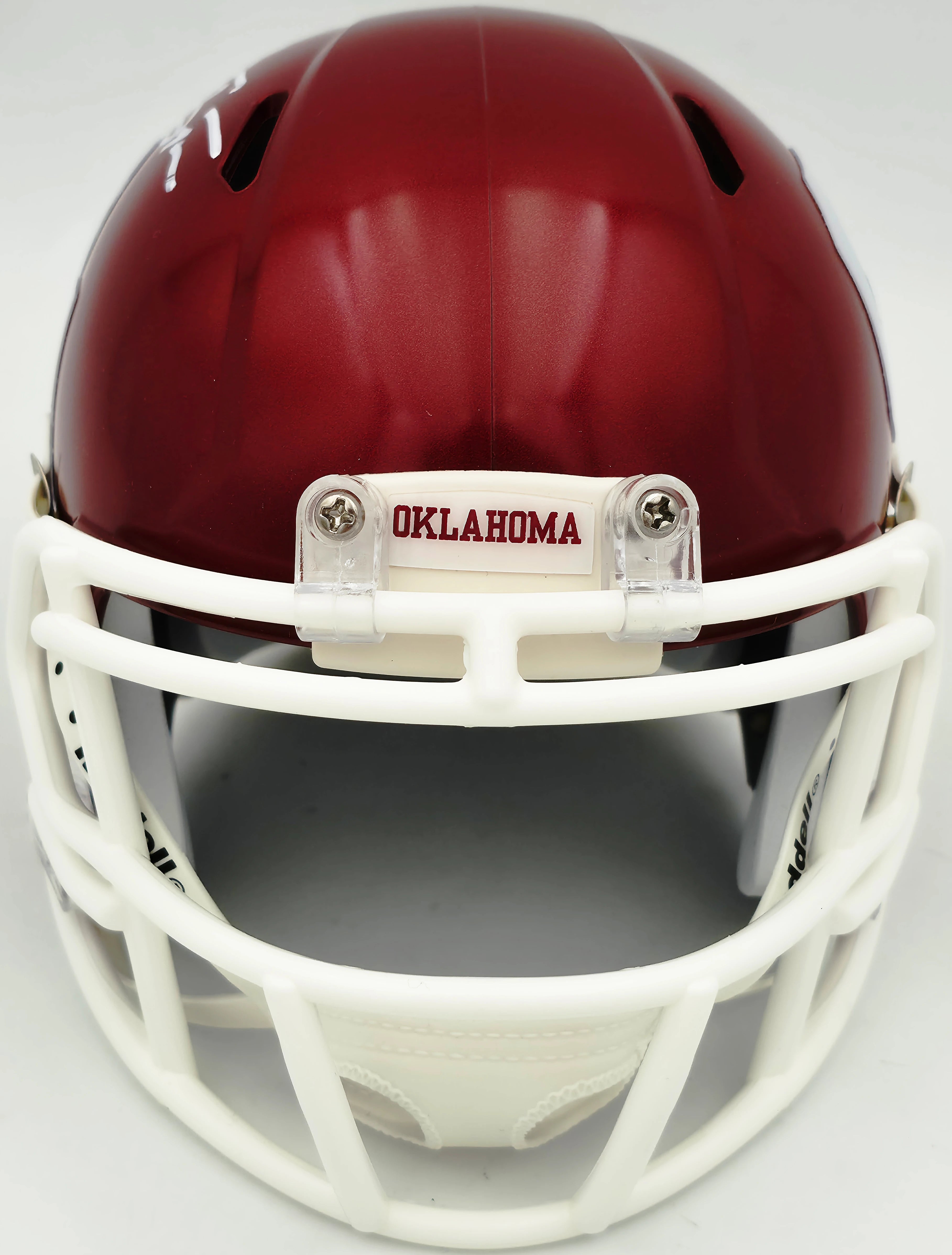Brian Bosworth Autographed Oklahoma Sooners Crimson Speed Mini Helmet | Beckett BAS