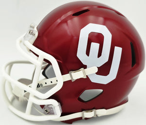 Brian Bosworth Autographed Oklahoma Sooners Crimson Speed Mini Helmet | Beckett BAS