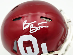Brian Bosworth Autographed Oklahoma Sooners Crimson Speed Mini Helmet | Beckett BAS