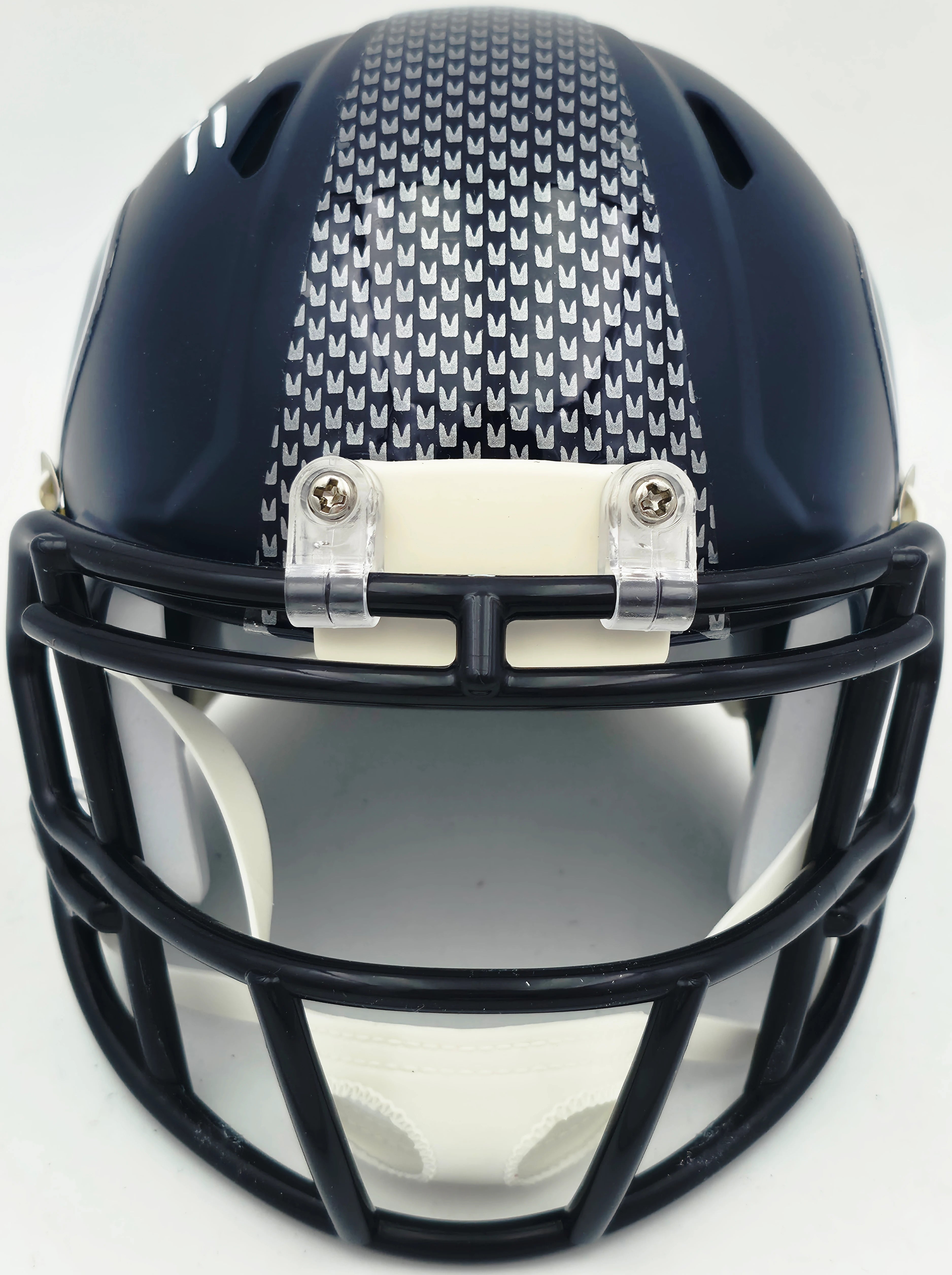 Brian Bosworth Autographed Seattle Seahawks Blue Speed Mini Helmet | Beckett BAS Witness