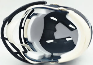 Brian Bosworth Autographed Seattle Seahawks Blue Speed Mini Helmet | Beckett BAS Witness