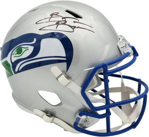 Brian Bosworth Autographed Seattle Seahawks Silver 1983-2001 Throwback Helmet | BAS Witness