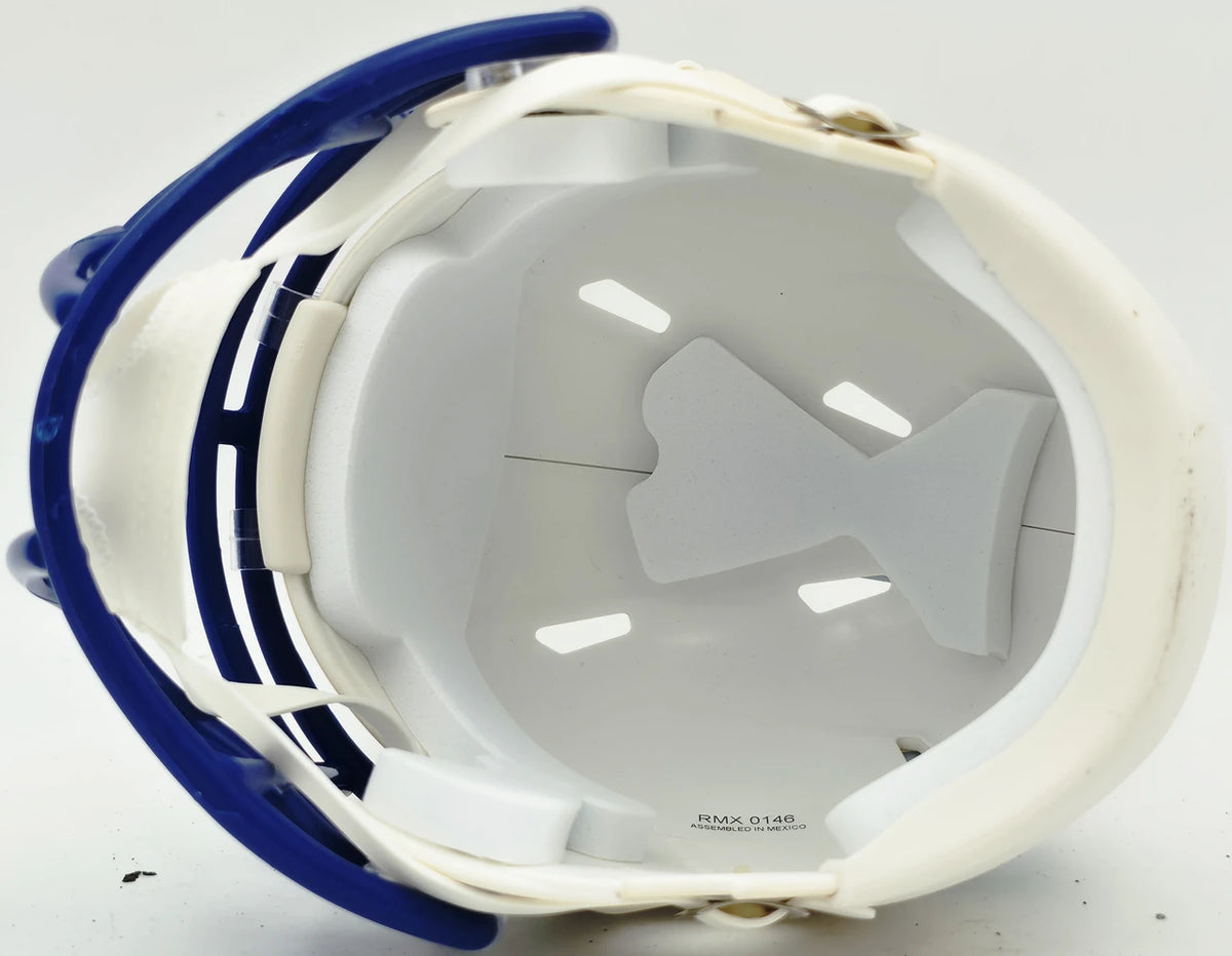 Brian Bosworth Autographed Seahawks Cream Retro Speed Mini Helmet | Beckett BAS Witness