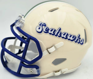 Brian Bosworth Autographed Seahawks Cream Retro Speed Mini Helmet | Beckett BAS Witness