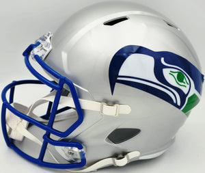 Brian Bosworth Autographed Seattle Seahawks Silver 1983-2001 Throwback Helmet | BAS Witness