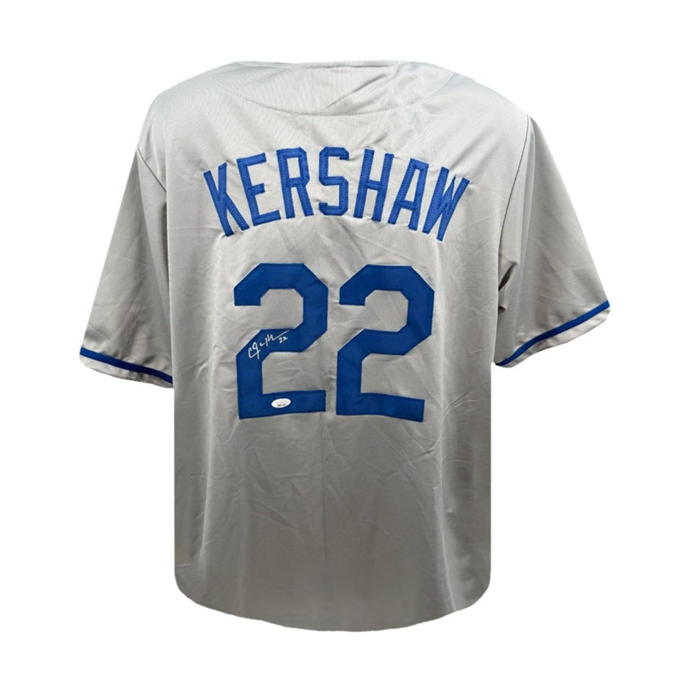 Clayton Kershaw Autographed Los Angeles Custom Baseball Jersey Size XL | JSA LOA