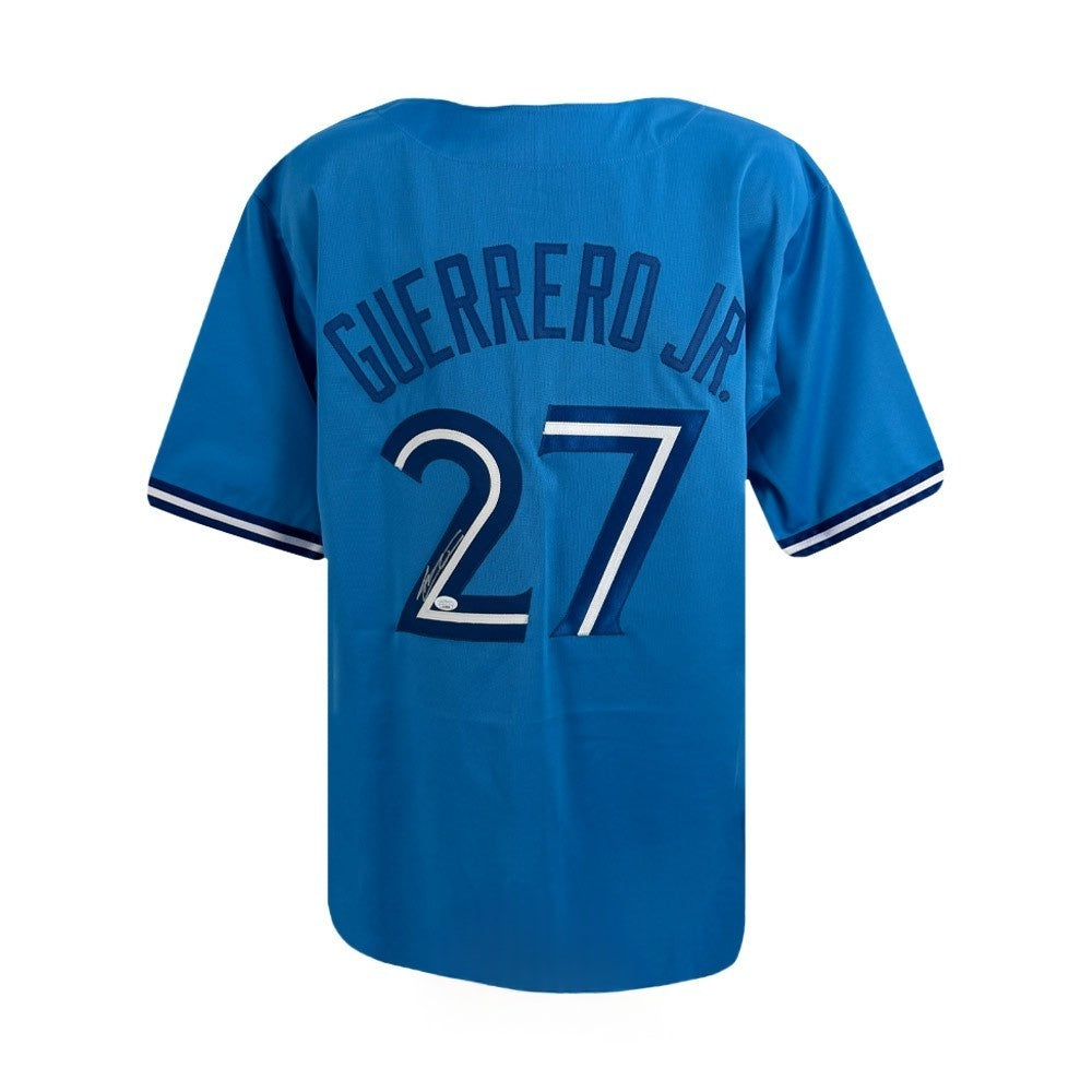 Vladimir Guerrero Jr. Signed Blue Jays Custom Blue Jersey - JSA