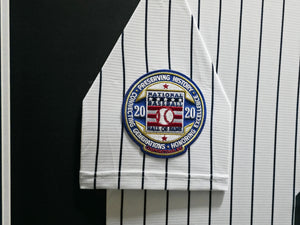 Derek Jeter Autographed Framed Yankees White Nike 2020 HOF Patch Jersey | Fanatics #GL68115672