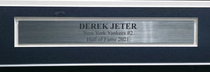 Derek Jeter Autographed Framed Yankees White Nike 2020 HOF Patch Jersey | Fanatics #GL68115672