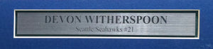 Devon Witherspoon Autographed Seattle Seahawks Framed Blue Nike Jersey | MCS Holo