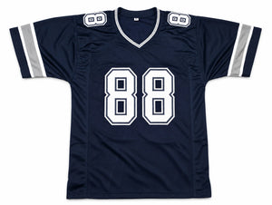 Dez Bryant Autographed Dallas Cowboys Navy Custom Jersey Size XL | Beckett BAS Witness