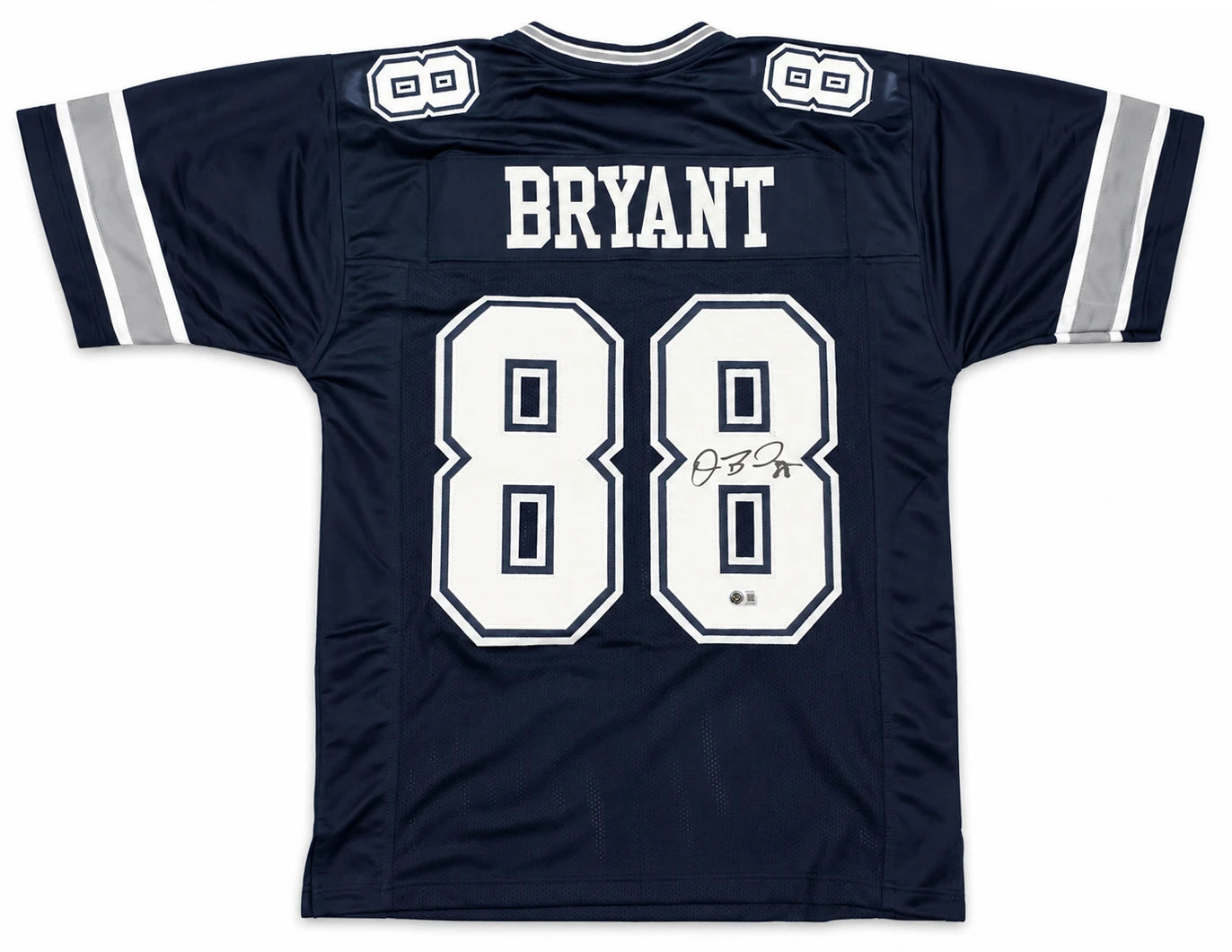 Dez Bryant Autographed Dallas Cowboys Navy Custom Jersey Size XL | Beckett BAS Witness