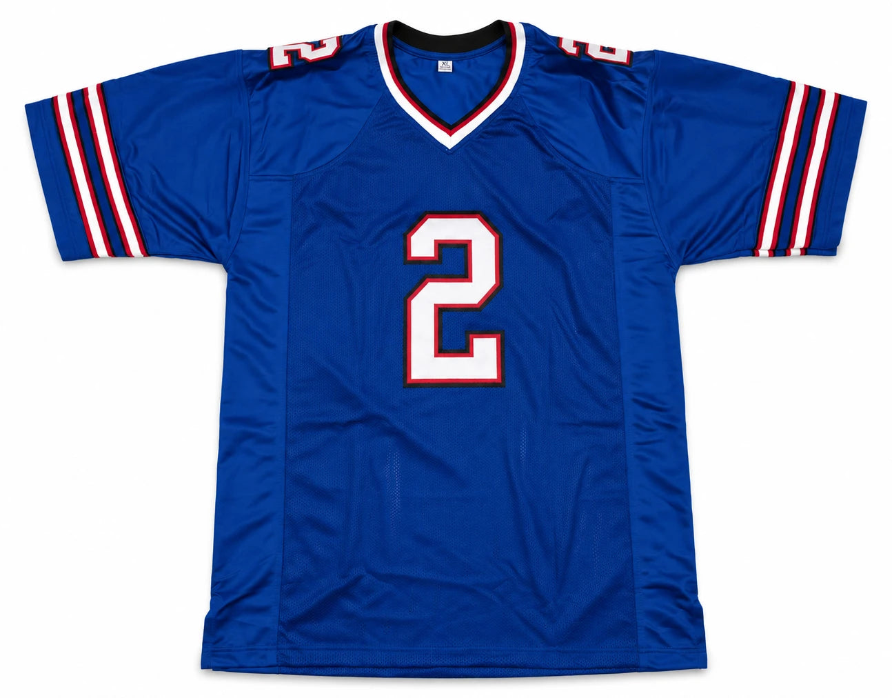 DJ Moore Autographed Buffalo Bills Blue Custom Jersey Size XL | Beckett BAS Witness