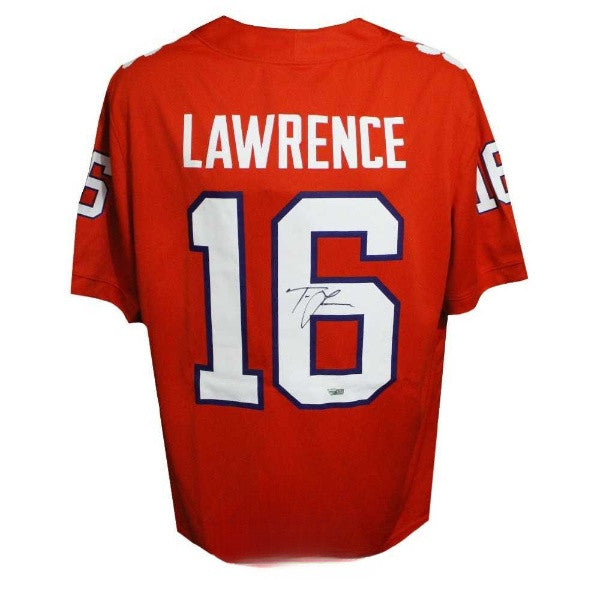 Trevor Lawrence Autographed Clemson Tigers Orange Nike Football Jersey - Fanatics