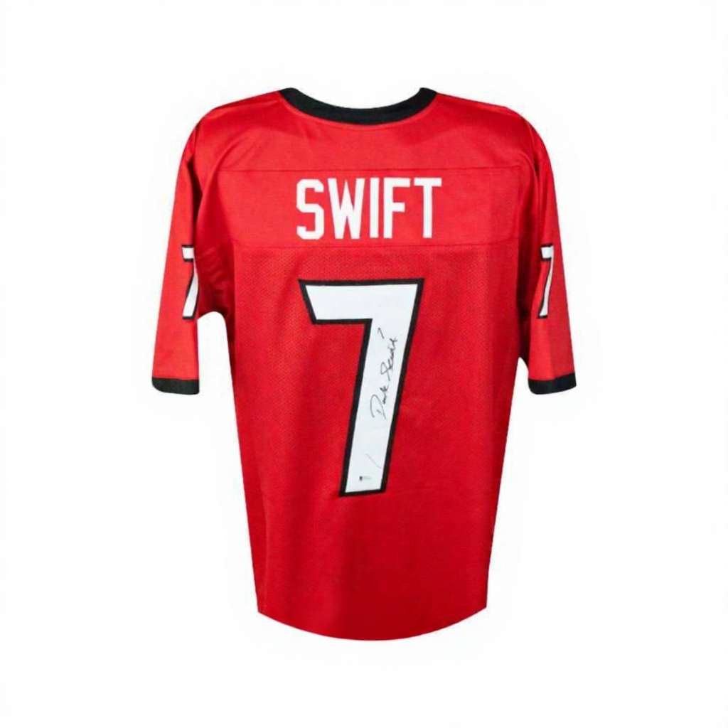 D’Andre Swift Autographed Georgia Bulldogs Red Custom Football Jersey – Beckett BAS COA