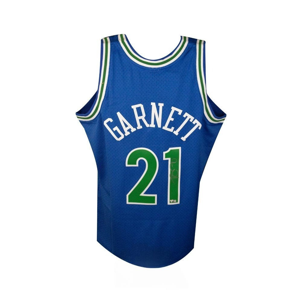 Kevin Garnett Signed Timberwolves Mitchell & Ness Swingman Jersey Fanatics Authenticated