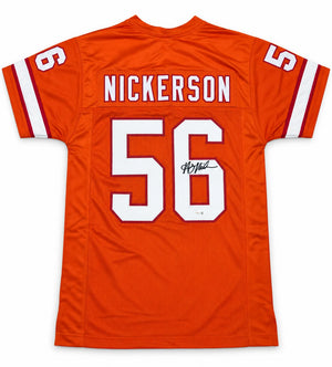 Hardy Nickerson Autographed Tampa Bay Buccaneers Orange Custom Jersey Size XL | JSA Witness