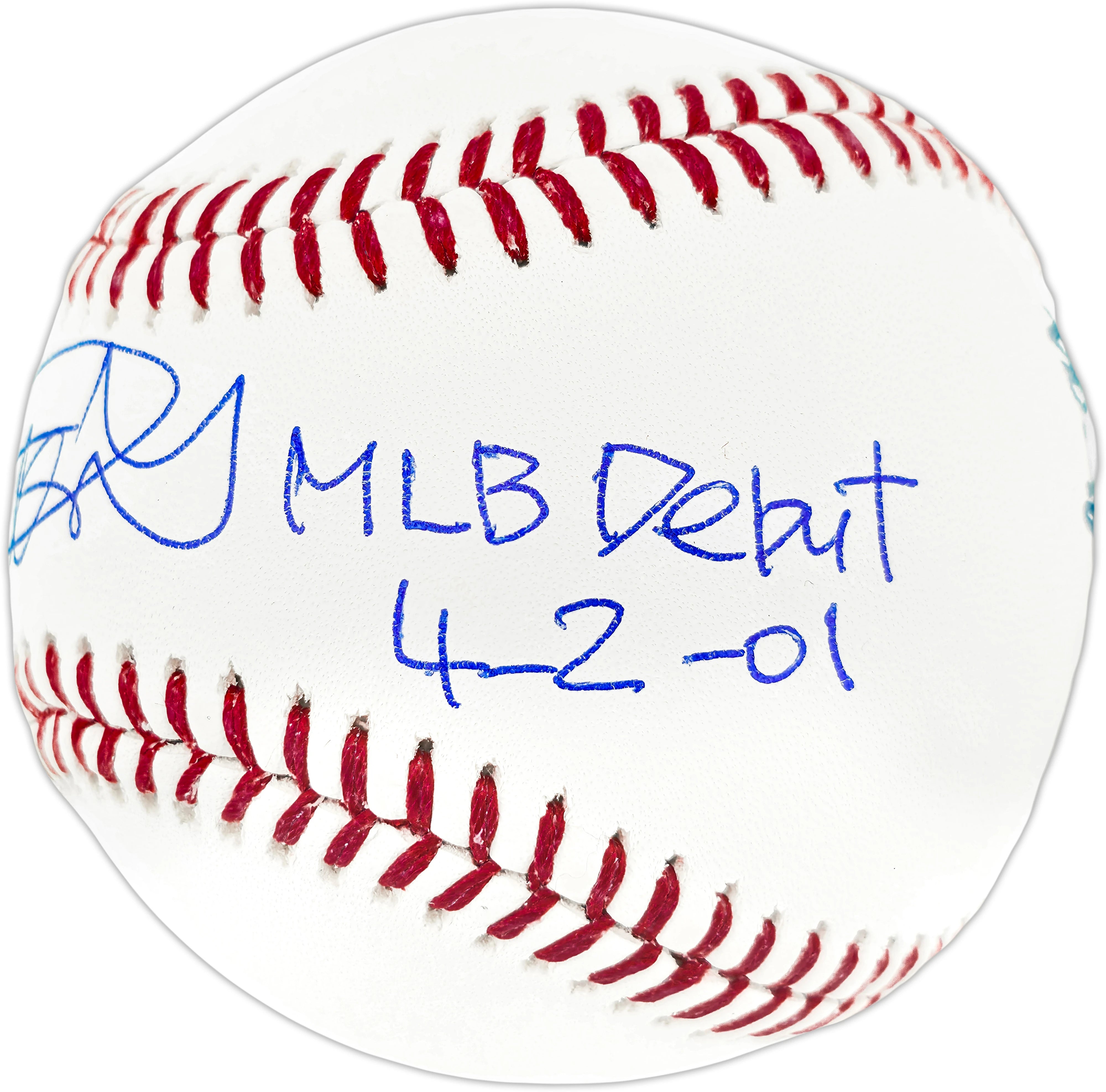 Ichiro Suzuki Autographed MLB Baseball Mariners MLB Debut 4-2-01 | IS Holo & BAS
