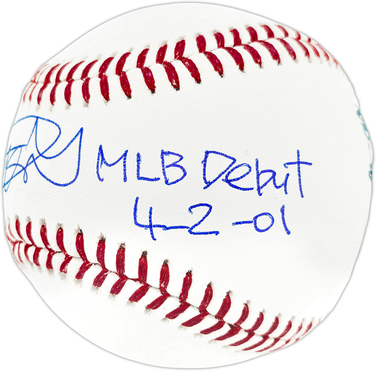 Ichiro Suzuki Autographed MLB Baseball Mariners MLB Debut 4-2-01 | IS Holo & BAS