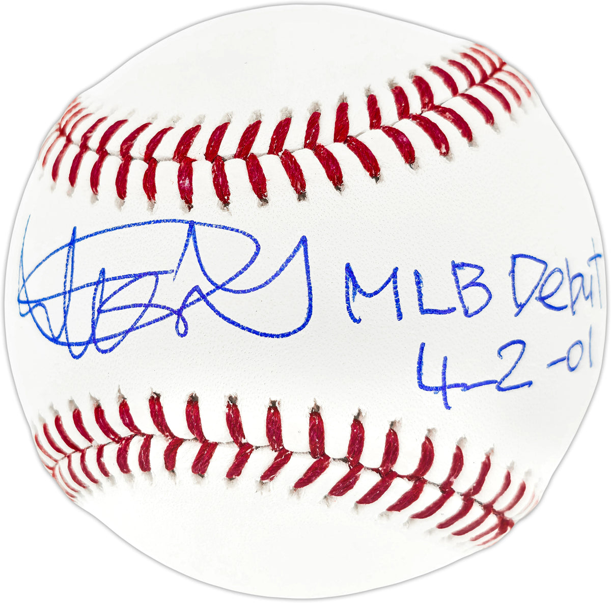 Ichiro Suzuki Autographed MLB Baseball Mariners MLB Debut 4-2-01 | IS Holo & BAS