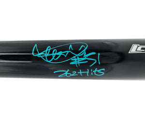 Ichiro Suzuki Autographed Mariners Black Mizuno Bat 262 Hits #51 | IS Holo & BAS