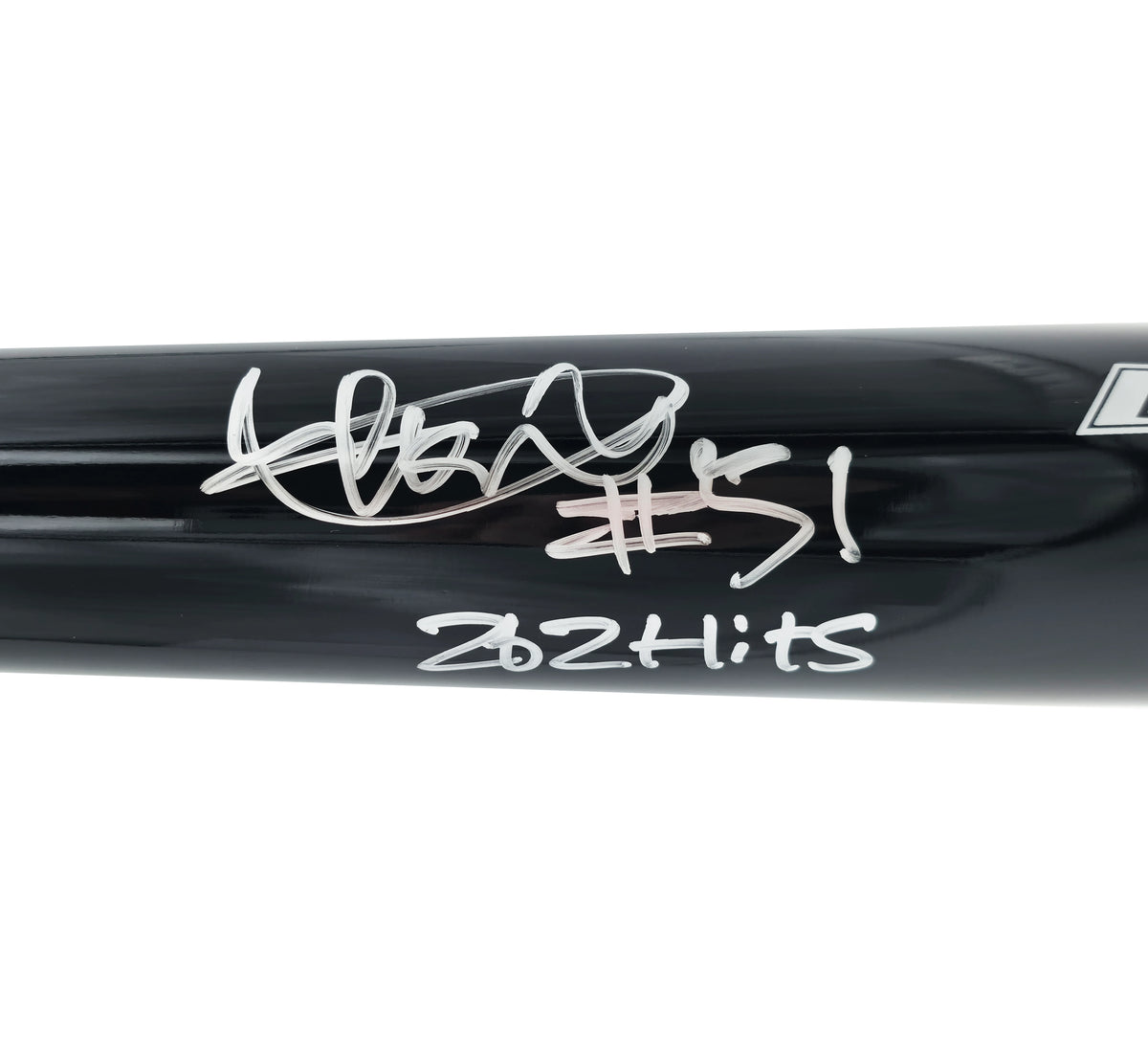 Ichiro Suzuki Autographed Mariners Black Mizuno Bat 262 Hits #51 | IS Holo & BAS