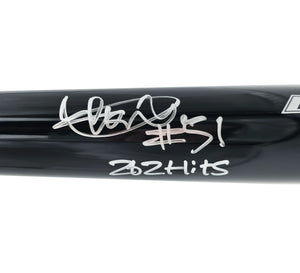 Ichiro Suzuki Autographed Mariners Black Mizuno Bat 262 Hits #51 | IS Holo & BAS