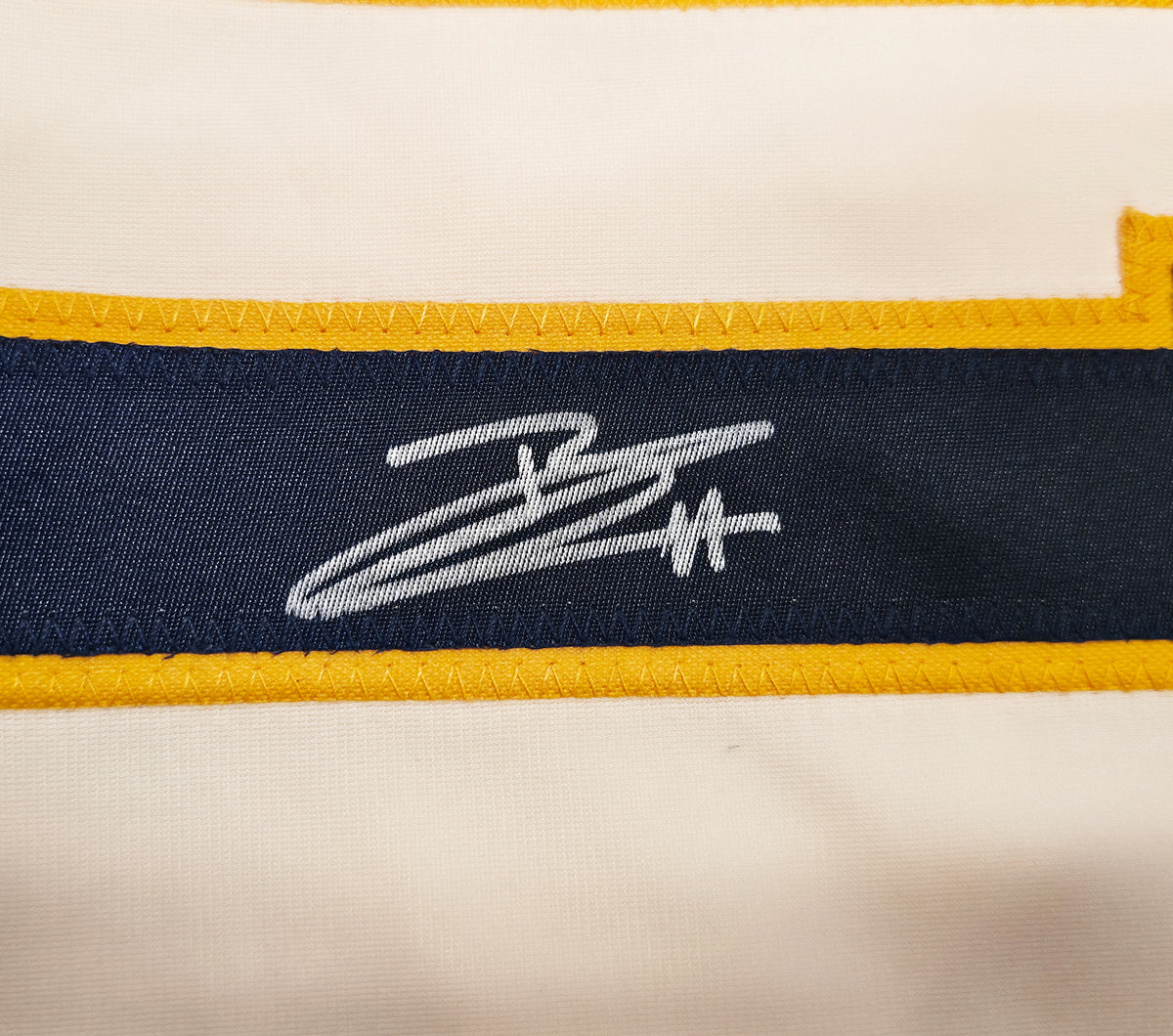 Jackson Chourio Autographed Milwaukee Brewers Cream Custom Jersey Size XL | Beckett BAS
