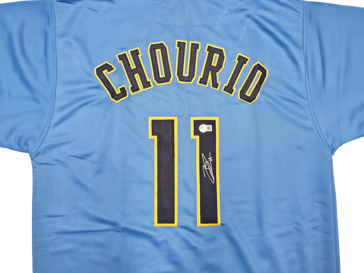 Jackson Chourio Autographed Milwaukee Brewers Powder Blue Custom Jersey | Beckett BAS