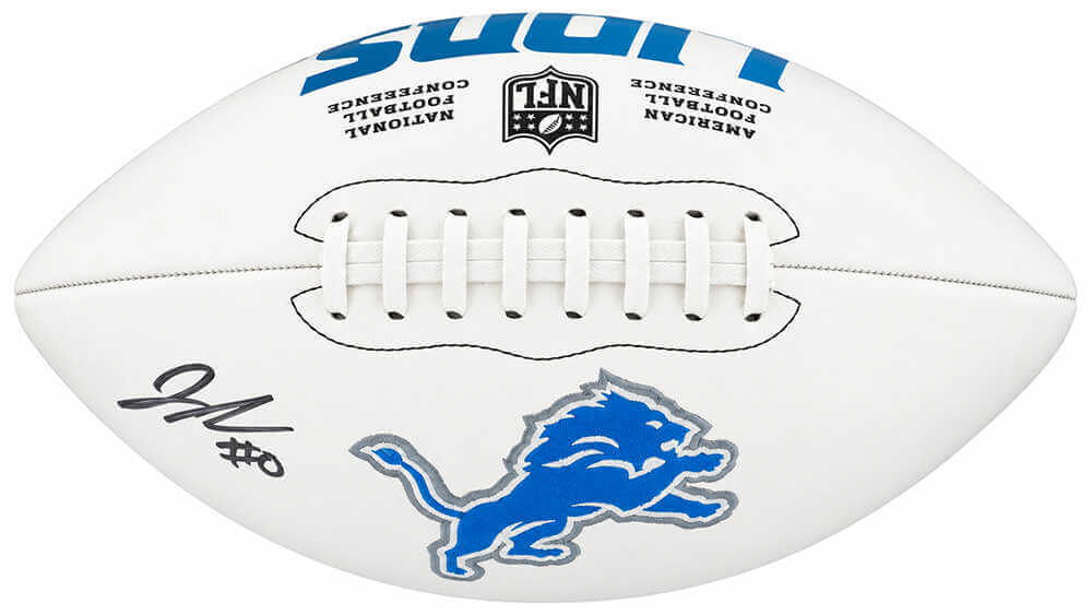 Jahmyr Gibbs Autographed Detroit Lions Wilson White Panel Football | Fanatics