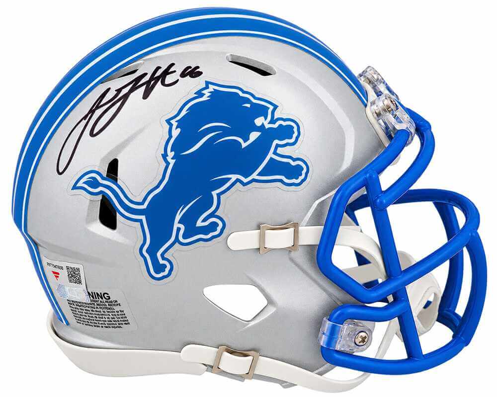 Jared Goff Autographed Detroit Lions Riddell Speed Mini Helmet | Fanatics