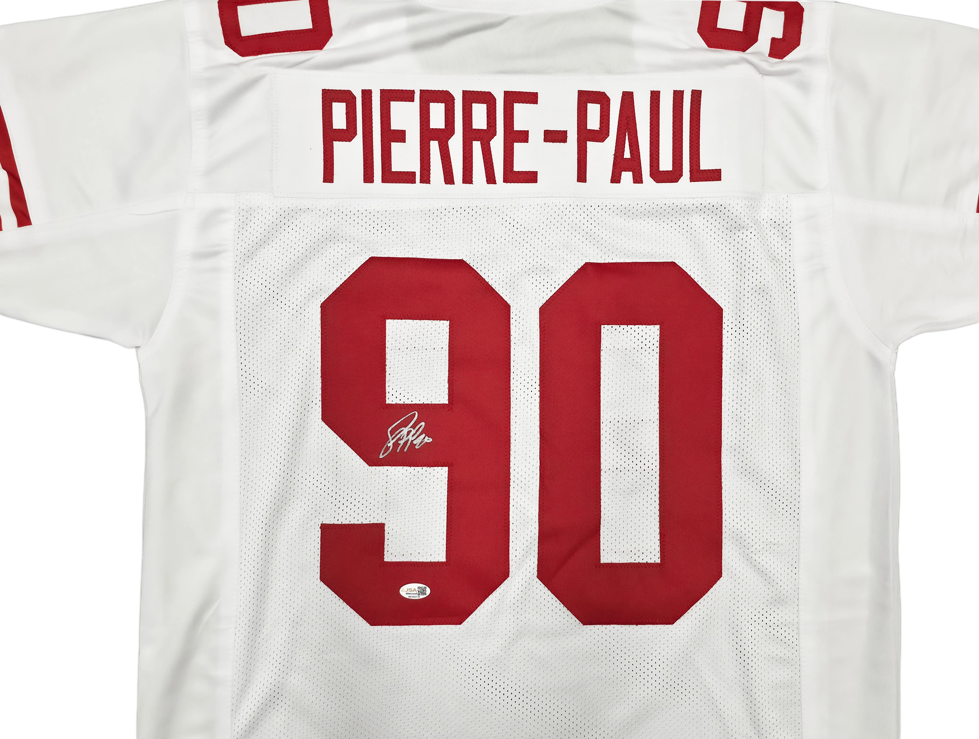 Jason Pierre-Paul Autographed New York Giants White Jersey | JSA Witnessed