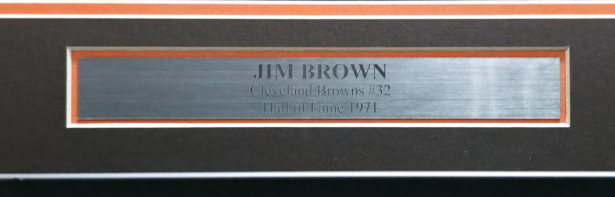 Jim Brown Autographed Framed Cleveland Browns Jersey (HOF 71) | JSA #W151168