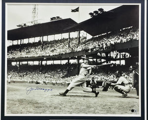 Joe DiMaggio Autographed New York Yankees Framed 20x24 Photo | Beckett BAS