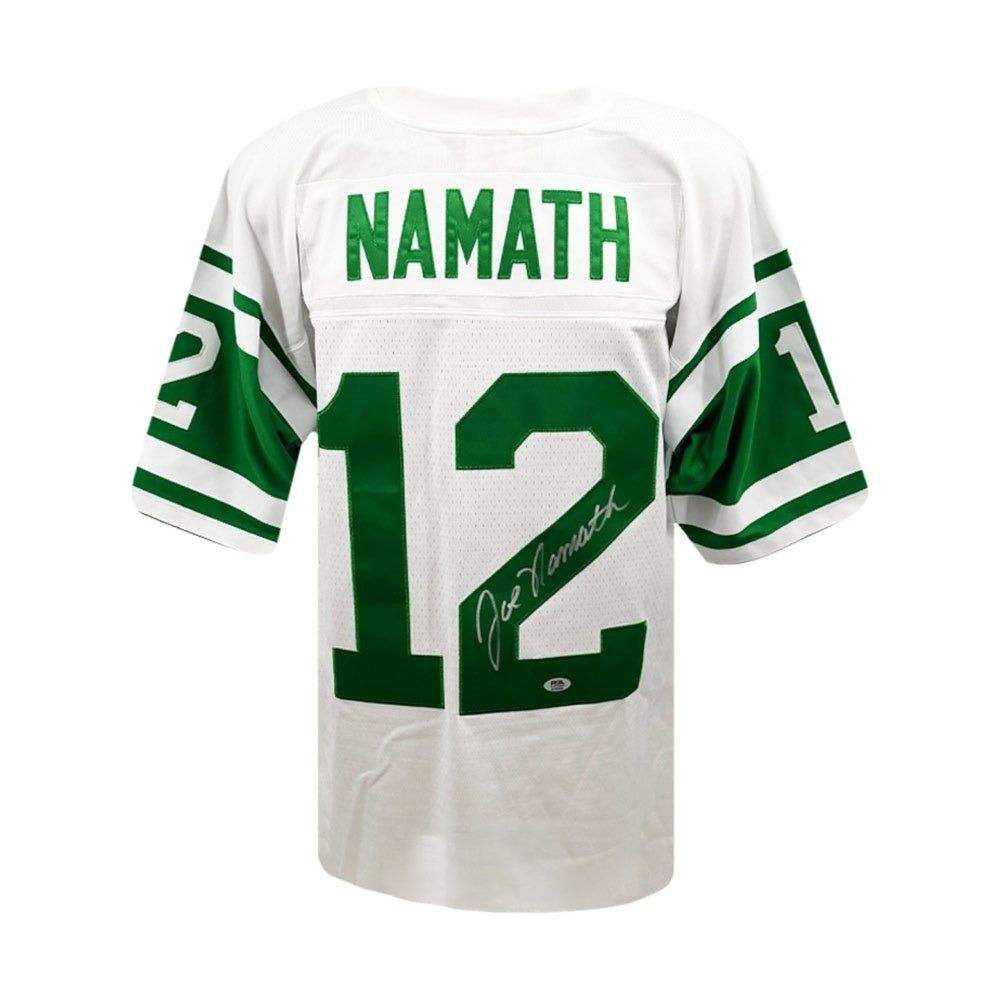 Joe Namath Autographed New York Jets Mitchell & Ness White Jersey Size XL | PSA/DNA