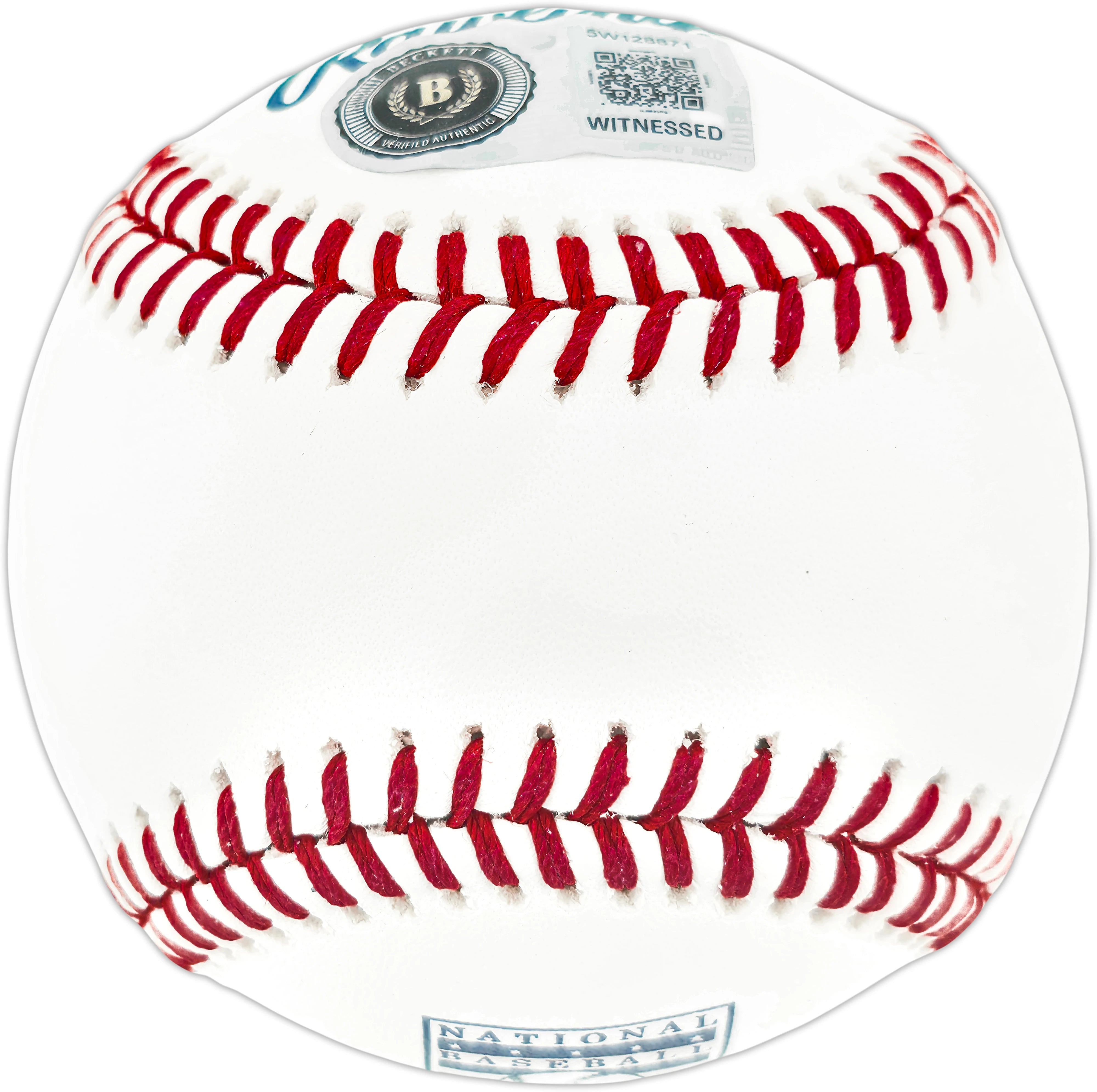 John Smoltz Autographed Atlanta Braves Official Hall of Fame Logo Baseball | BAS Witness