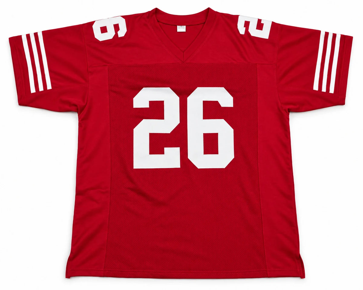 Kaelon Black Autographed San Francisco 49ers Red Custom Jersey Size XL | Grad Witness