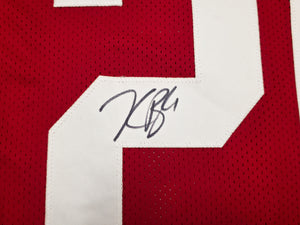 Kaelon Black Autographed San Francisco 49ers Red Custom Jersey Size XL | Grad Witness