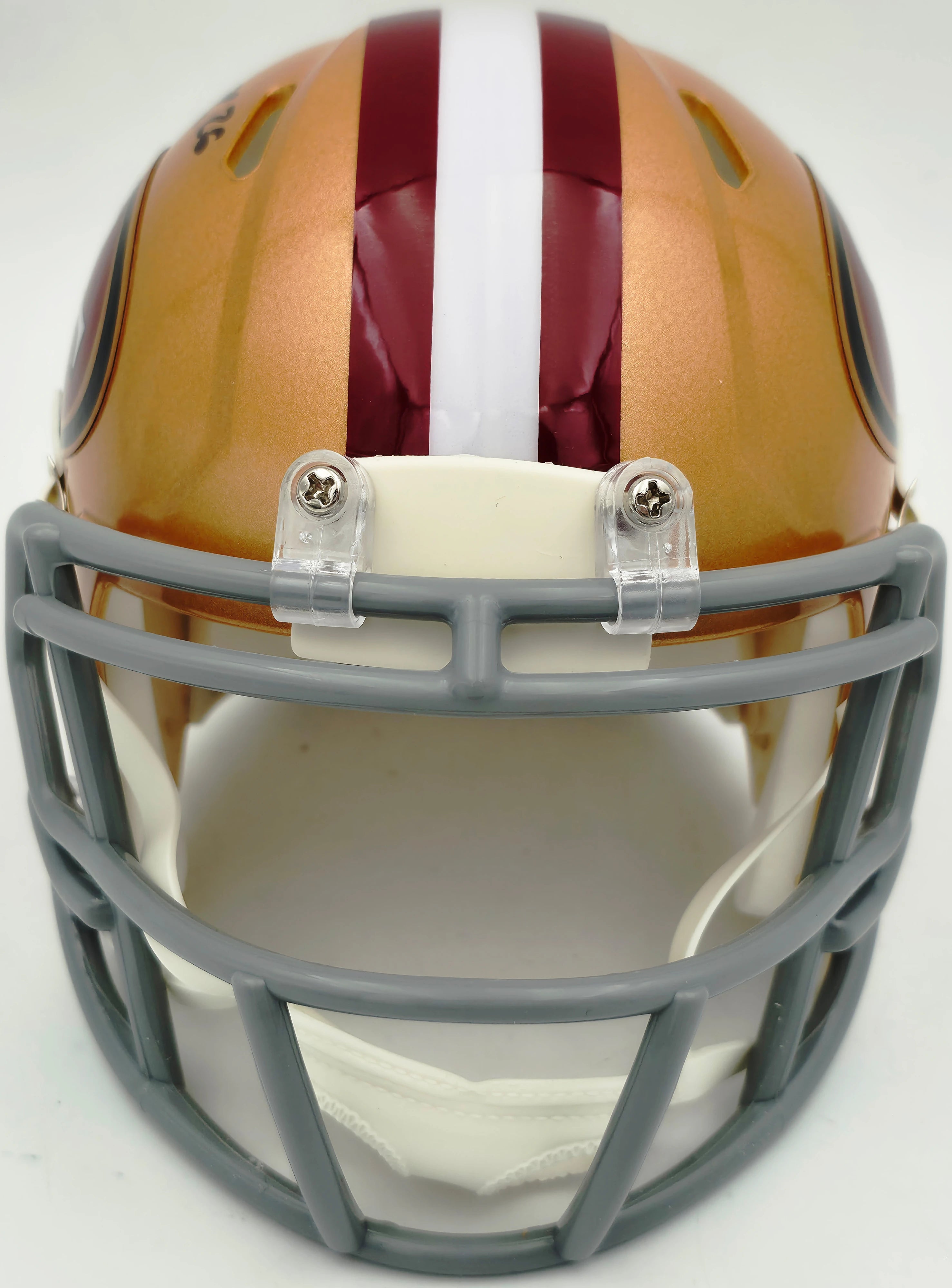 Kaelon Black Autographed San Francisco 49ers Gold Speed Mini Helmet | Grad Witness