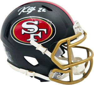 Kaelon Black Autographed San Francisco 49ers Black Rivalries Speed Mini Helmet | Grad Witness