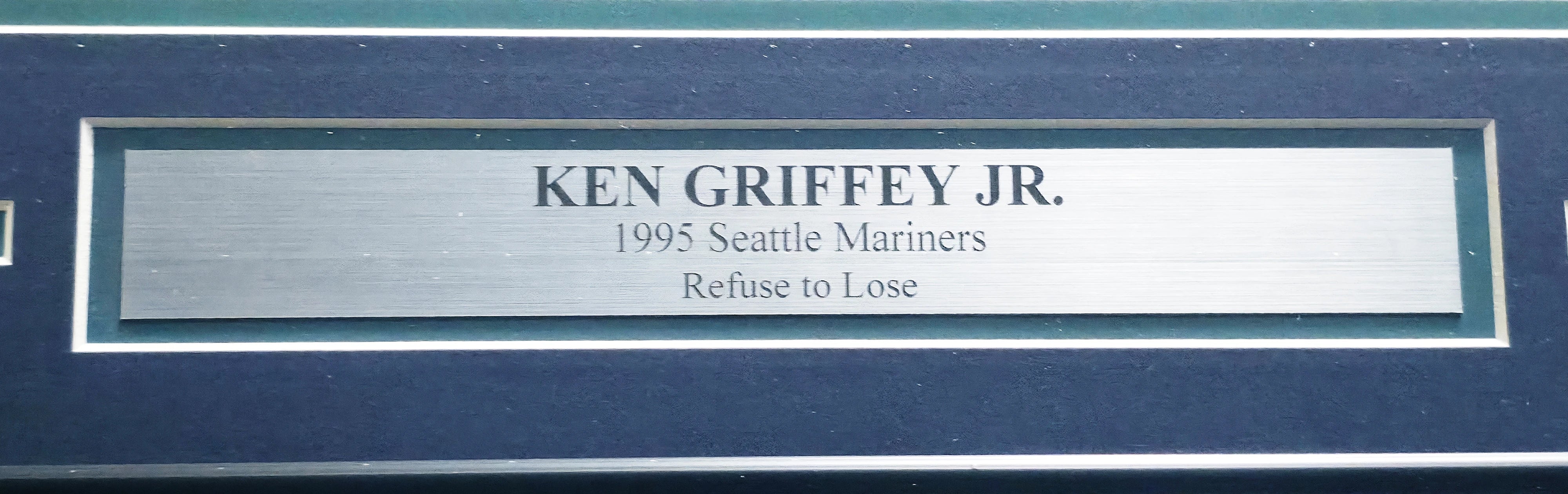 Ken Griffey Jr. Autographed Framed 16x20 Photo Mariners The Dogpile | Beckett BAS QR #BA78429