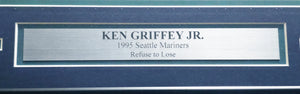 Ken Griffey Jr. Autographed Framed 16x20 Photo Mariners The Dogpile | Beckett BAS QR #BA78429