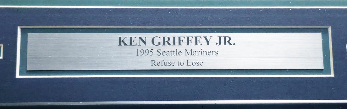 Ken Griffey Jr. Autographed Framed 16x20 Photo Mariners The Dogpile | Beckett BAS QR #BA78429